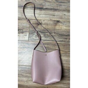 Samara Pink Vegan Leather Adjustable Crossbody Bag Women’s